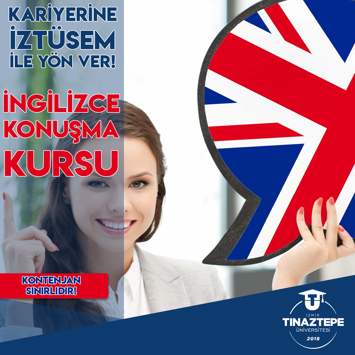 İzmir Tınaztepe Üniversitesi<br>İngilizce Konuşma Kursu
